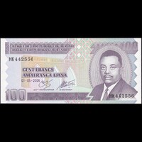 Burundi 100 Francs 2004 P-37d UNC