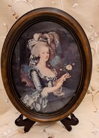 Antik dámás kép 1 (M5807)