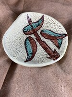 B. Várdeák Ildikó madaras kerámia tálka