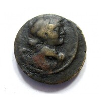 Görögország,AE18 i.e. 138-129 Isis arcképe - Eros szárnyas alakja - Szíria - Szeleukidák VF bronz