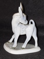 Ritka Zsolnay szamár figura