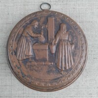 VÖRÖSRÉZ JELENETES FALRA IS AKASZTHATÓ PÁSTÉTOM FORMA