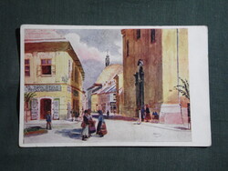 Képeslap,Székesfehérvár,Szent Imre utca,Hornyánszky,Márton J. tanár kiadás,1940-