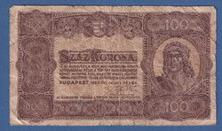 100 Korona 1923 Nyomdahely megjelölés nélkül VG