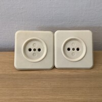 Régi fehér kontakta konnektor 2 db