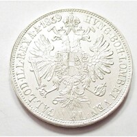 Ausztria,1 florin 1859 B EF+ ezüst 12.34g900