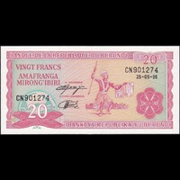 Burundi 20 Francs 1995 P-27c UNC