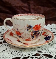 Antik fajsz nagyméretű bajusz csésze