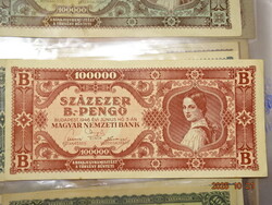 100000 B.-PENGŐ SZÁZEZER 1946 MAJDNEM UNC