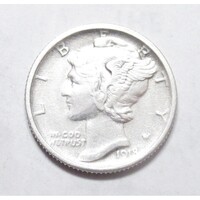 USA,Mercury dime 1918 S EF+ ezüst 2.50g900