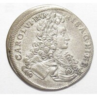 Lengyelország,III. Károly 3 krajcár 1723 - Breslau VF+ ezüst 1.58g