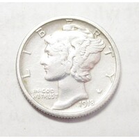 USA,Mercury dime 1918 S EF ezüst 2.50g900