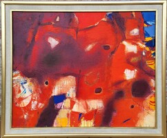 112x92cm! Papp Gábor (1936 - ) Egy Nyár Éjszaka Emlékezete Képcsarnokos EREDETI GARANCIÁVAL !