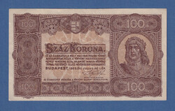 100 Korona 1923 Nyomdahely megjelölés nélkül . EF
