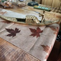 Réz vintage velencei gondola