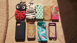 Iphone 4 és 10 tokok, tartók együtt 9 db