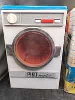 Piko játék mosógép, éemezből, 12x14x21 cm-es,eredeti dpbpzával. 4129b