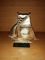 Retro Balaton emlék vitorlás - mag. 16 cm, szélesség 15 cm (b)