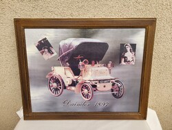 Vintage stílusú falikép_Daimler 1897_Oldsmobile