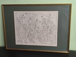 Pituk József Viktóriàn rézkarc