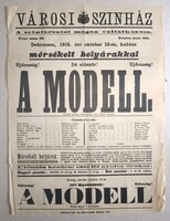 Első világháború alatti, és két háború közötti színházi plakátok! Eredeti darabok, szakértő látta!