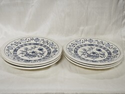 Ironstone hagymamintás fajansz tányérok (12 darab)