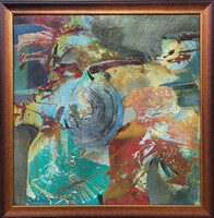 Takács Klára (1947 - ) Kisugárzás c. Képcsarnokos olajfestménye EREDETI GARANCIÁVAL !