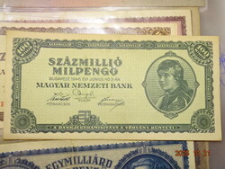 SZÁZMILLIÓ 100 MILLIÓ 100000000 MILPENGŐ 1946 MAJDNEM UNC !!!