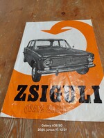 Zsiguli autó retro műszaki leírás és kezelési útmutató1971.