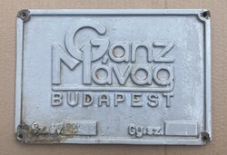 MÁV V43 1971/271 Miskolc - Ganz MÁVAG VM14-13 öntvény mozdony tábla