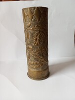 Régi Réz Töltényhüvely Váza