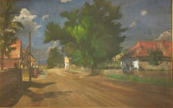 (N) Meilinger Dezső (1892-1960) : Falusi utca