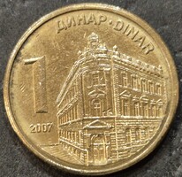 Szerbia 1 Dinár, 2007.