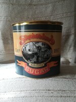 Angol fém cukros doboz konyhába, tárolásra