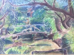 Vörös Géza ( 1897 - 1957 ) Hídon .