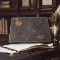 Antik Angol Cigarettàs Plèh Doboz