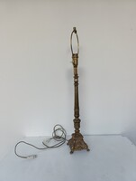 Asztali lámpa antik patinás nagy méretű festett réz barokk fazon állólámpa búra nélkül 912 5564