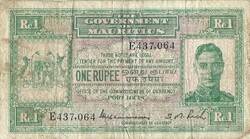 1 rupia rupee 1940 Mauritius Nagyon ritka