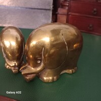 Giuseppe Gallo olasz design brutalista  Bronz elefántok !