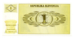 Szlovénia 1 Tolar Bankjegy 1990 P1a UNC