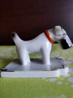 Zsolnay Iris JP porcelain Kolozsvár foxi kutya