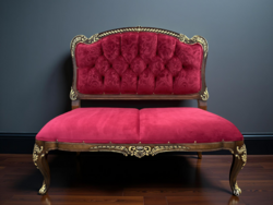 Klasszikus neobarokk Chesterfield stílusú kanapé