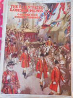 V. GYÖRGY  koronázási hintója a The  Illustred London News - Coronation Duble Number címlapja  1911