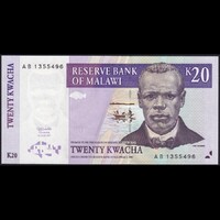 Malawi 20 Kwacha 1997 P-38 UNC
