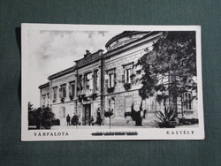 Képeslap,Várpalota,Honvéd tiszti lak,Zichy kastély,Menyhárdt János dohányáruda kiadás,1940-