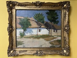 Kóbor Henrik: Napsütötte falusi utca 250617