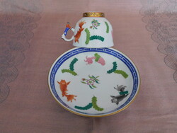 Herendi Porcelán Teáscsésze aljjal – Poisson mintás 3364