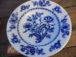 Cseh meisseni -hagymamintás porcelán leveses tányér 7db