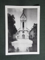 Képeslap,Vecsés,Rk. templom látkép,részlet,főplébánia kiadás, 1964-