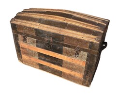 Antik Utazóláda - Kupolás "Steamer Trunk" B290